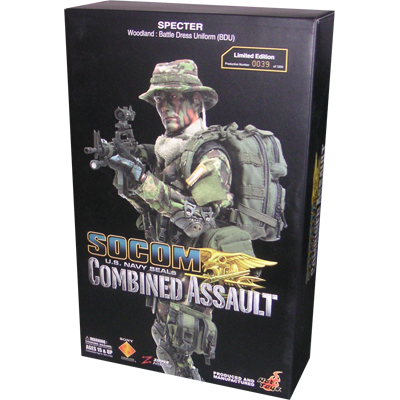 SOCOM US Navy Seals - Combined Assault Hot Toys - Machinegun