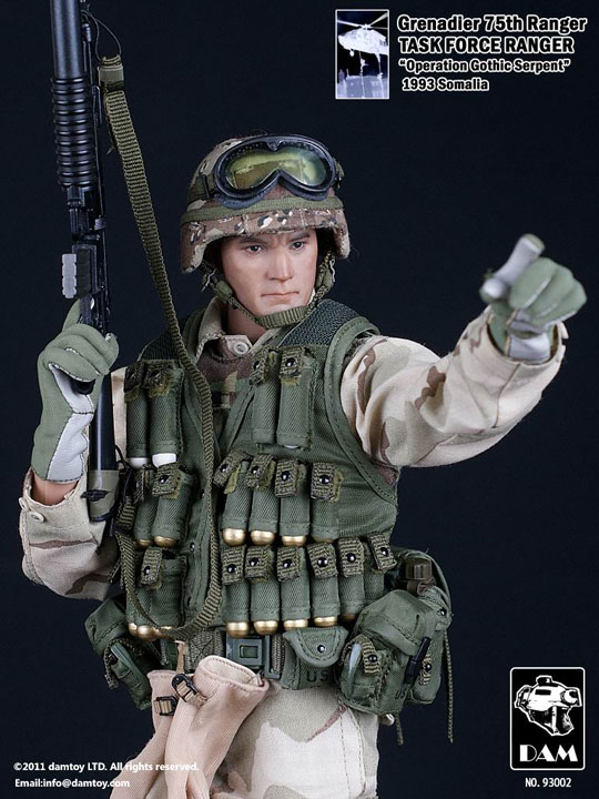 Grenadier -75th Ranger Task Force Ranger Somalia 93 Dam Toys