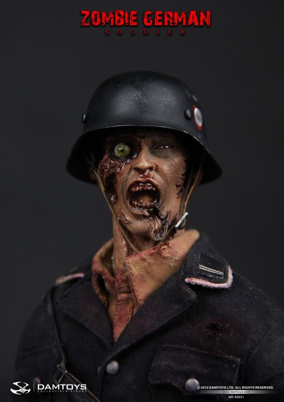 Figurine 1/6 Zombie German SS Soldier - Machinegun.fr