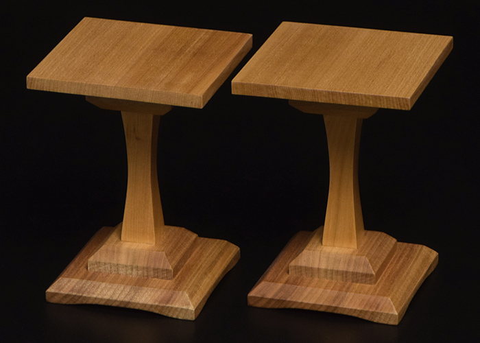 桂一本脚駒台 3寸盤用 | 前川榧碁盤店