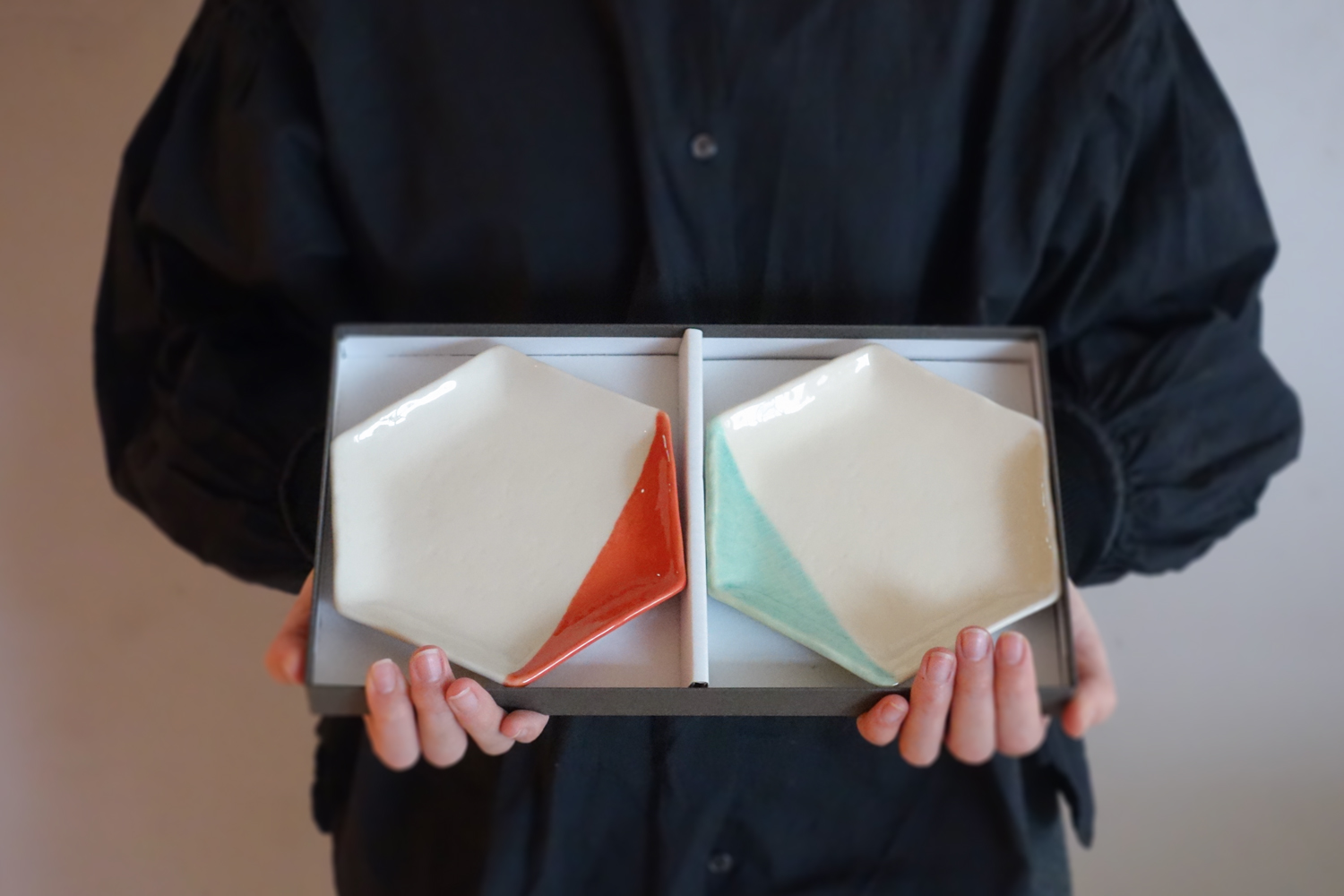 取皿2枚セット【末広がり】 / ギフトボックス＆熨斗付き | m.m.d.