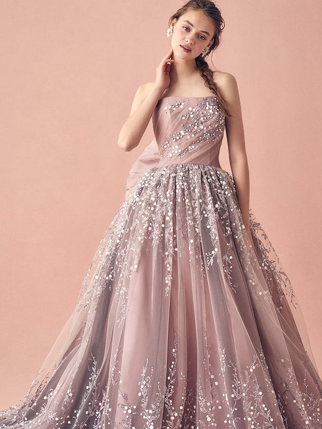 ANT0268 pink brown | ウエディングドレス『マリアローザ（MARIAROSA）』