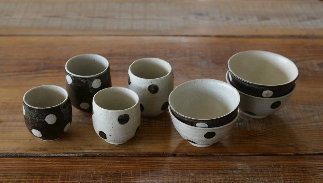 マグ・カップ :: フリーカップ・湯呑み :: 水玉 湯のみ 小 - マルミツ