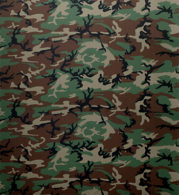 US(米軍) 80s ウッドランドカモ生地(R/S)コットン100%/実物・未使用