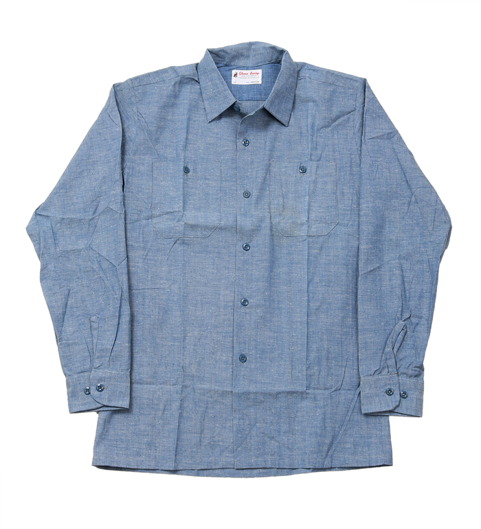 US NAVY(米海軍)仕様シャンブレーシャツ/70s/Glenn Berry Mfgs./M