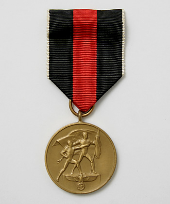 WWII ドイツ軍、ズデーテンラント従軍徽章/実物・未使用