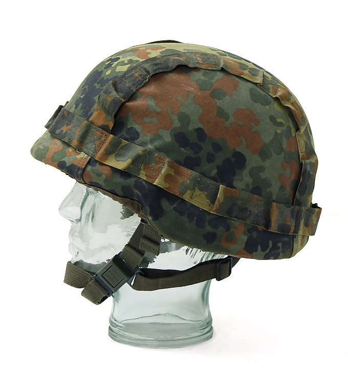 ドイツ BW(連邦軍) 現用ケブラーヘルメット/F.カモカバー付/55-57/実物