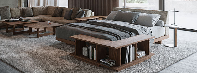 ダブルベッドフレームの通販 / 北欧・モダン・デザイナーズブランド