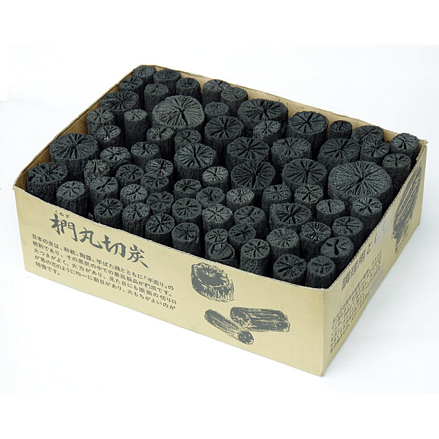 椚丸切炭 6kg - （茶の湯炭｜その他の炭（炉・風炉共通））：炭専門