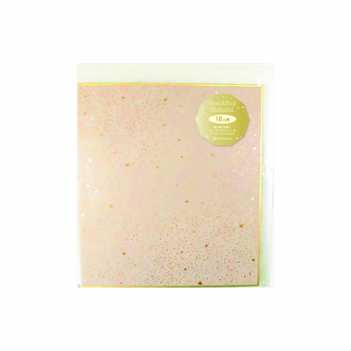 MDS BtoB |#Z&K 色紙 二つ折り スパークリング色紙 ミニ ホワイト 62