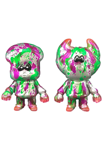 MEDICOM TOY - HUMAN ROBOT PANDEAD(Silver canvas)“Shockun”and