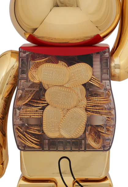 MEDICOM TOY - BE@RBRICK 招き猫 小判 開運 金メッキ 1000％