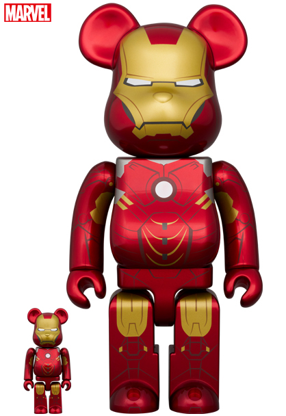 MEDICOM TOY - BE@RBRICK IRON MAN MARK IV 100％ & 400％