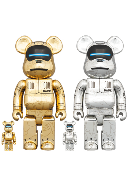 MEDICOM TOY - BE@RBRICK SORAYAMA × BABY MILO(R) 100％ & 400％ GOLD