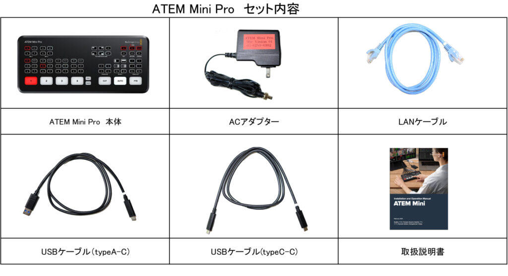 機材レンタル | 配信用機材・小物 | ATEM Mini Pro | ミックビジョン