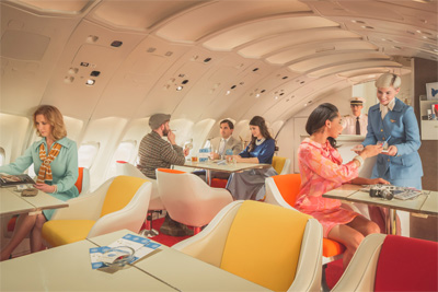 伝説の航空会社パンナム航空の機内を再現したフォトシリーズ「Pan Am