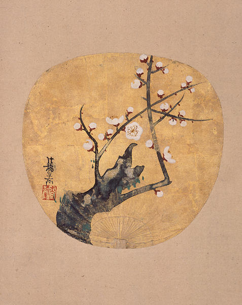 白梅図（尾形光琳筆） - MIHO MUSEUM