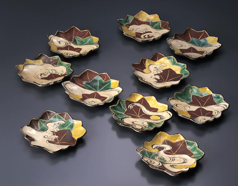 乾山色絵竜田川図向付 - MIHO MUSEUM