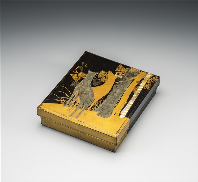 檜鹿蒔絵硯箱 伝本阿弥光悦作 - MIHO MUSEUM