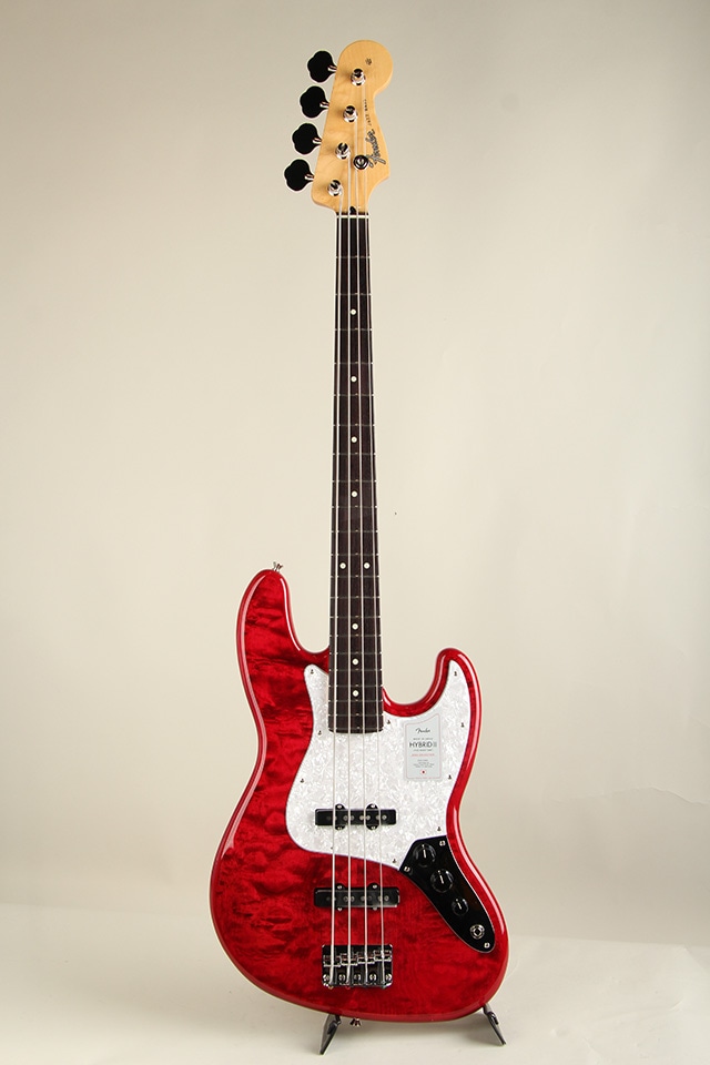2024 Collection Made in Japan Hybrid II Jazz Bass RW Quilt Red