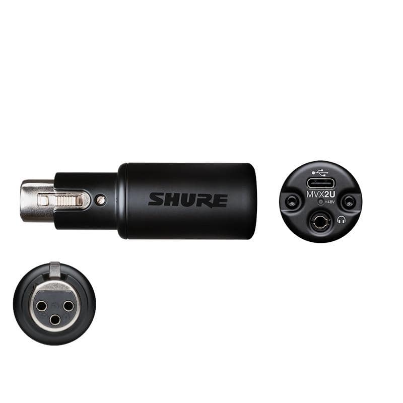 SHURE シュアー MVX2U デジタルオーディオインターフェース ヘッドホン
