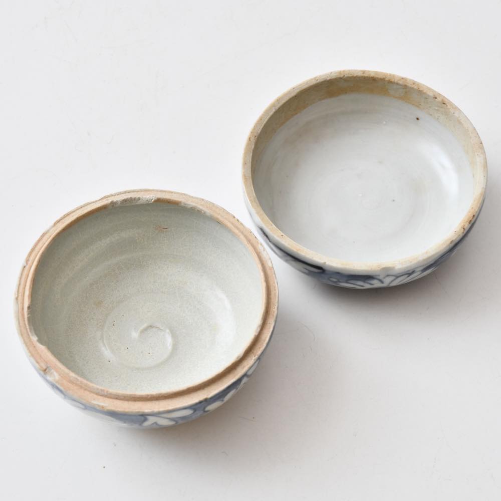 中国 明代 青花合子（香合） ｜ みんげい おくむら （日本と世界の民芸）