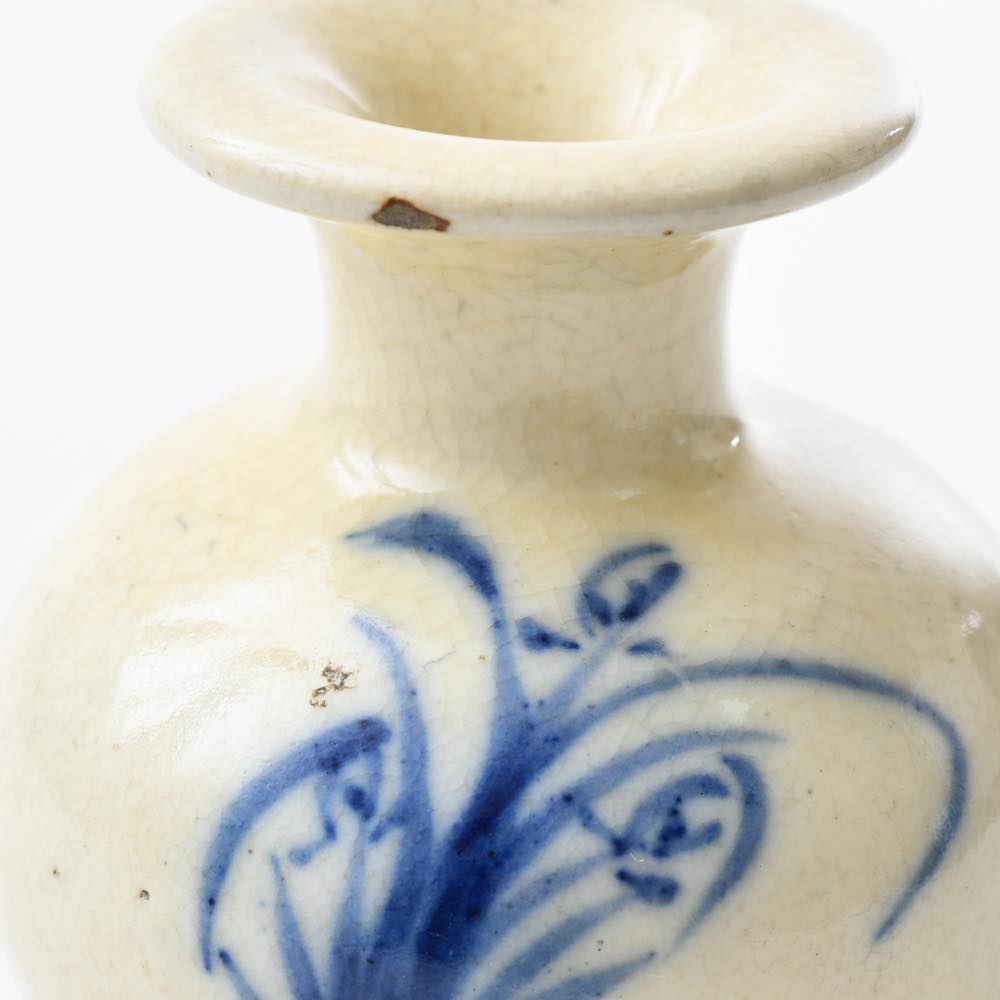 中国 磁州窯 青花花瓶 ｜ みんげい おくむら （日本と世界の民芸）