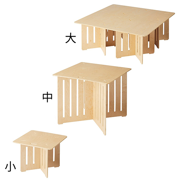 在庫限り】木製簡易テーブル正方形 大 - 店舗用品のミセダス