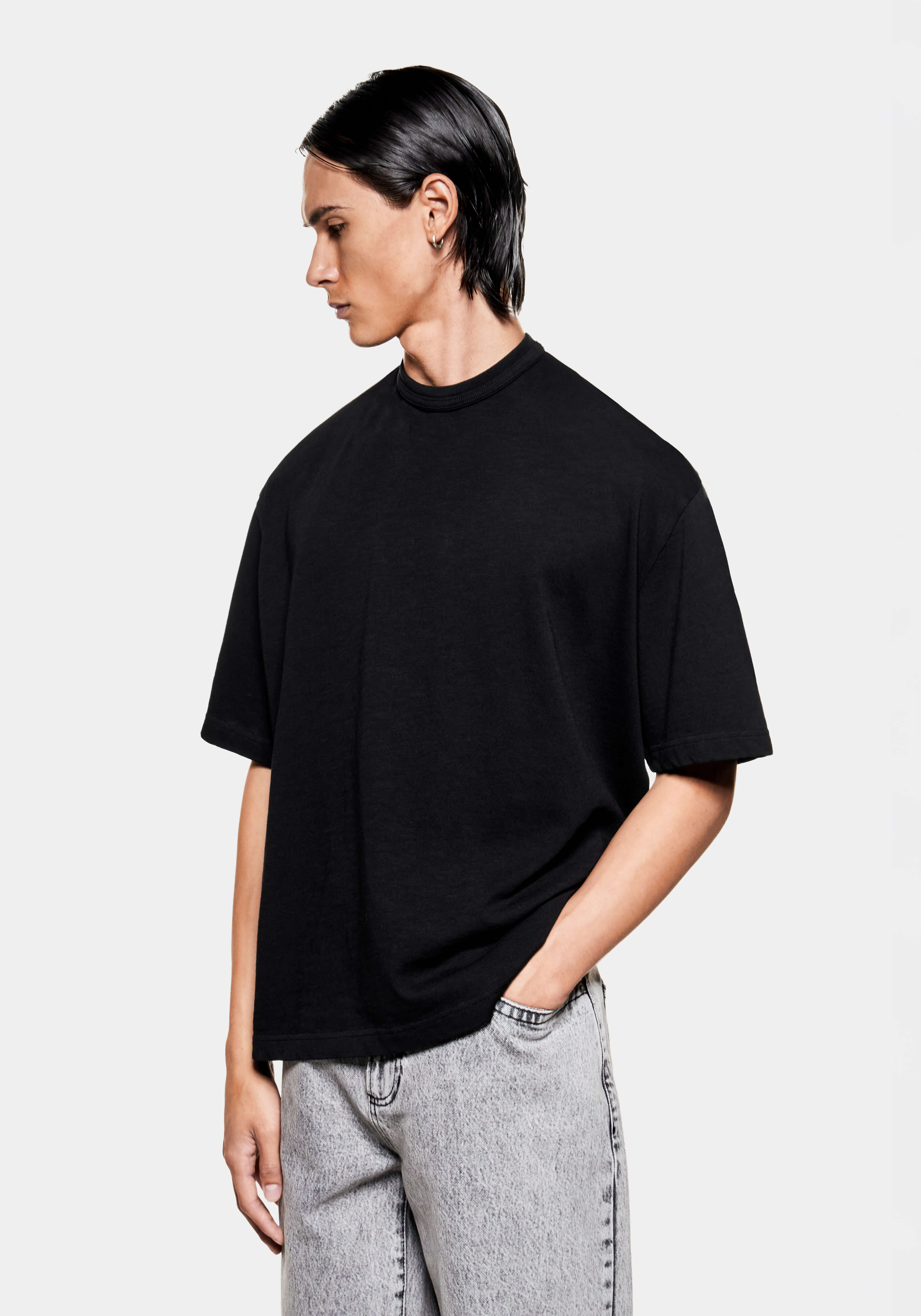 MKI BLACK 220 GSM SLUB T-SHIRT – MKI MIYUKI ZOKU®
