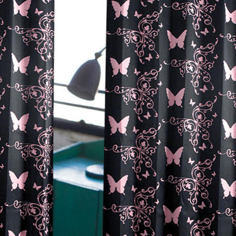 遮光：蝶・モンステラ｜既製カーテン（アウトレット）の通販