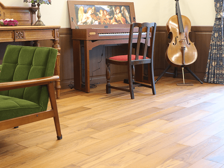 ミャンマーチーク乱尺プレミアムフローリング|無垢フローリングドットコム