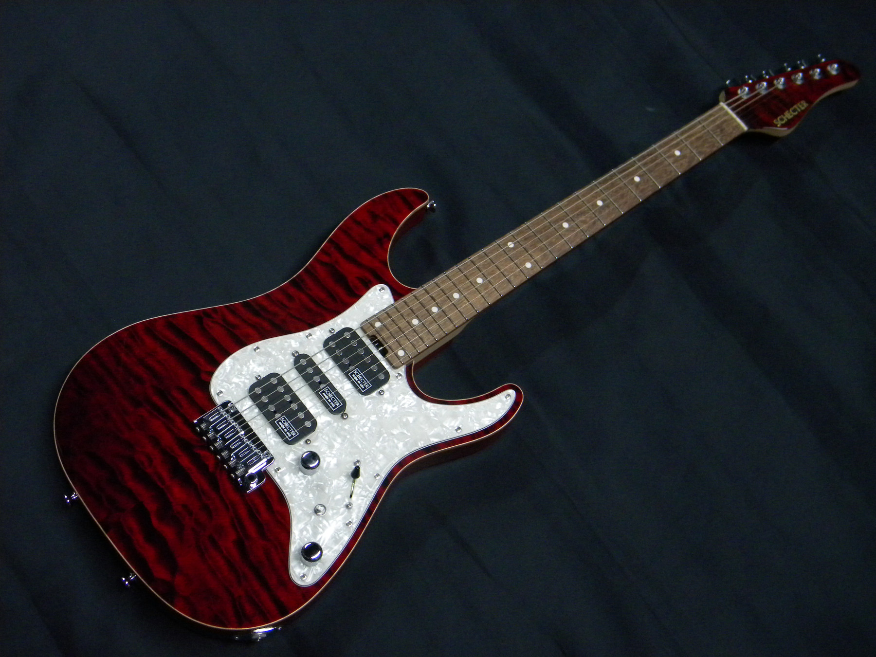 SCHECTER エレキギターEX-V-24-CTM-VTR-4AG Black Cherry新品生産完了