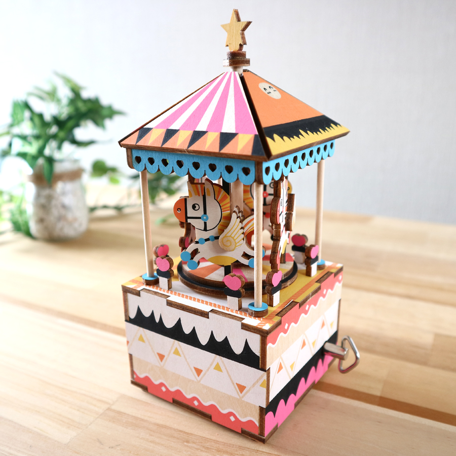 18弁】DIY オルゴール 手作り EA202S メリーゴーランド ｜株式会社