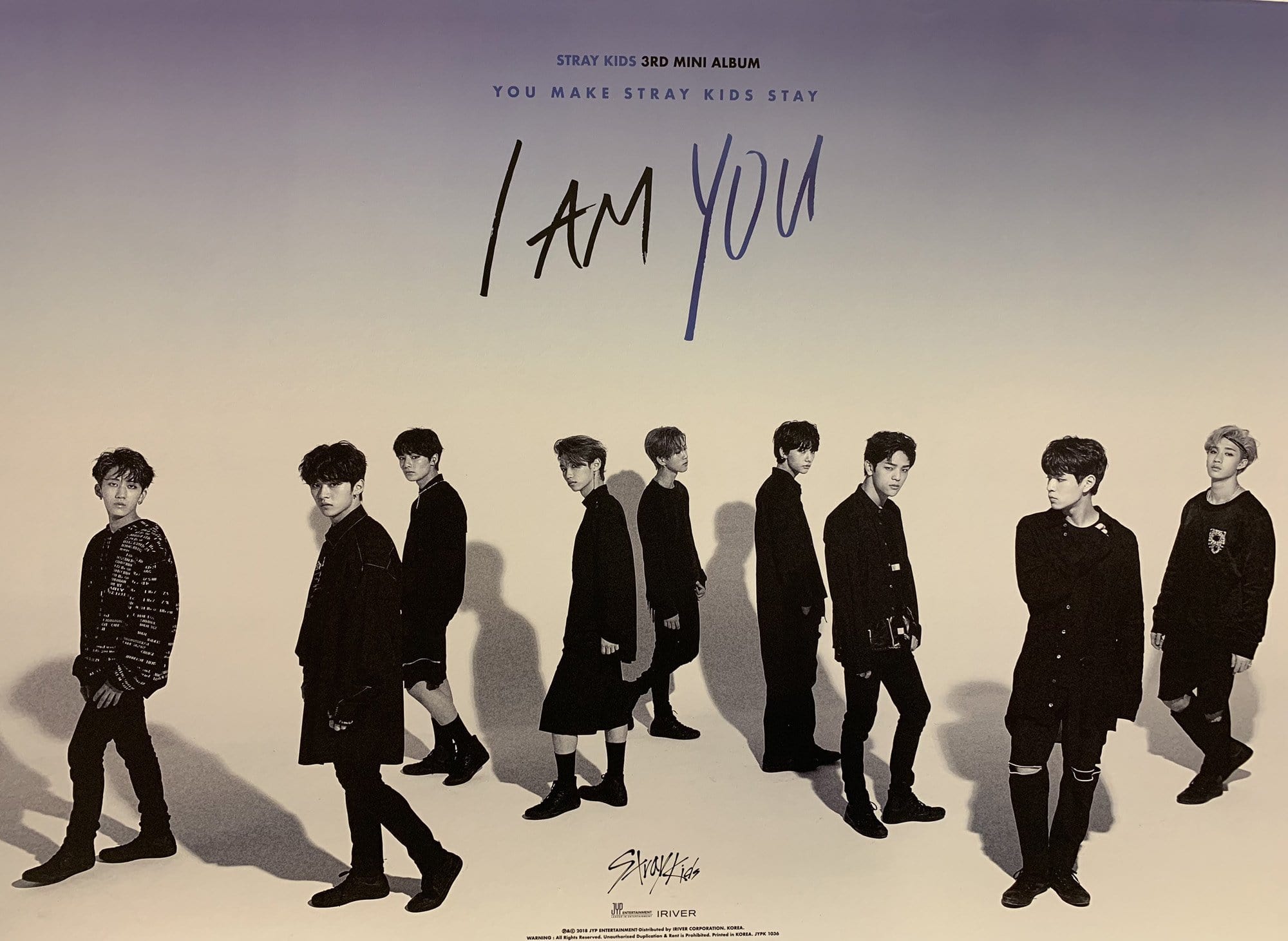 STRAY KIDS | 3RD MINI ALBUM [ I AM YOU ] | POSTER ONLY - Music Plaza