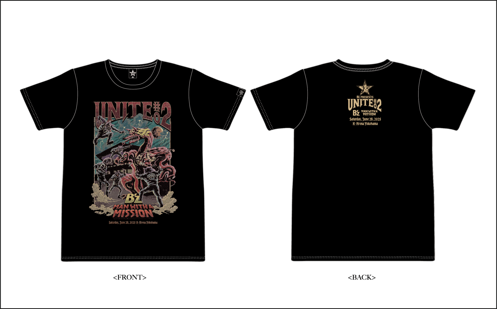 B'z presents UNITE #02 コラボグッズ販売決定！ | MAN WITH A MISSION