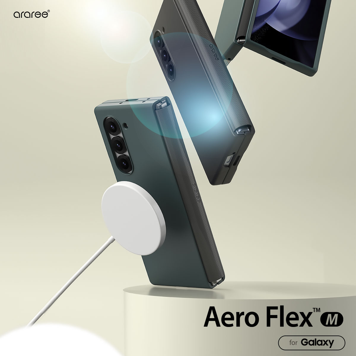 araree（アラリー） Galaxy Z Fold6 ケース MagSafe対応 Aero Flex M