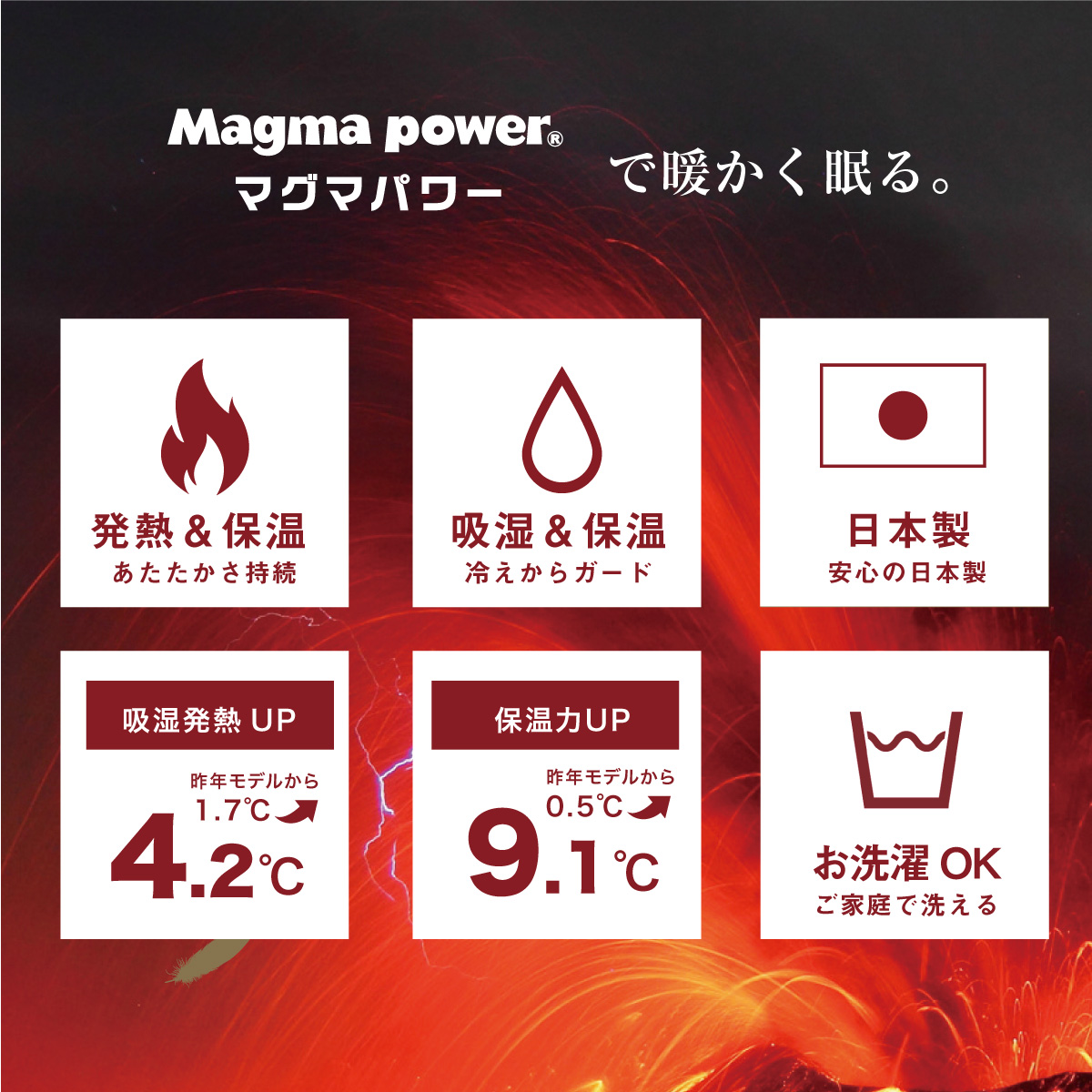 吸湿発熱マグマパワーMAX毛布 シングルサイズ｜眠りの専門店マイまくら