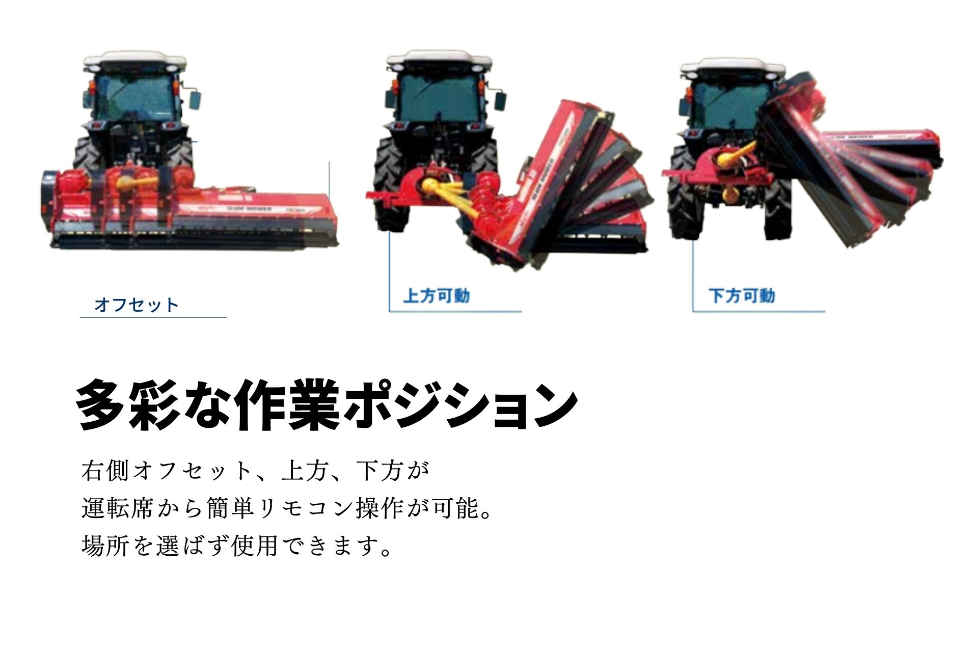 ニプロスライドモアTDCシリーズ｜刈幅1,400mm！超能率な草刈り機 - ノ