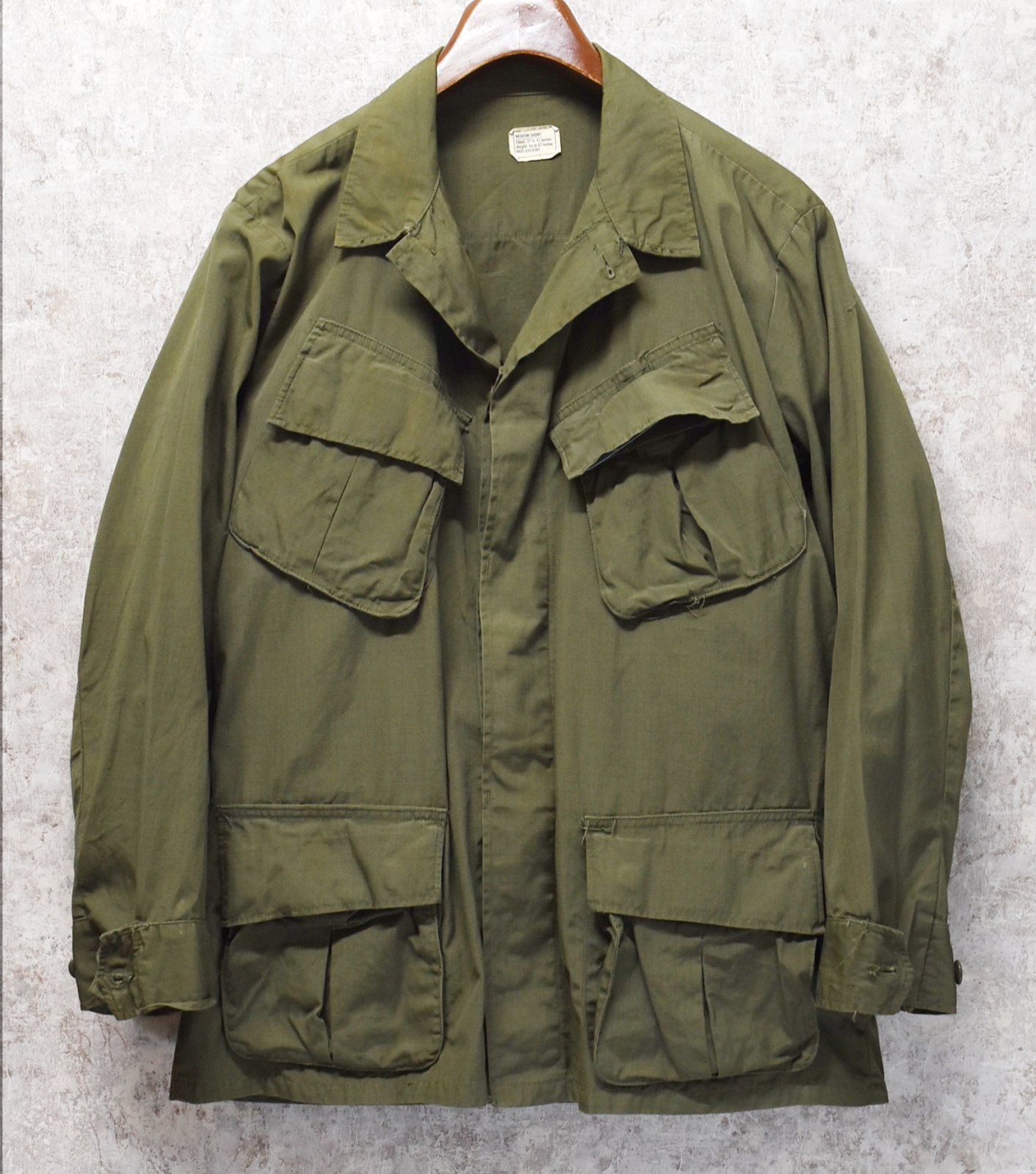 60's】【ビンテージ】【米軍実物】【リップストップ】【ジャングル