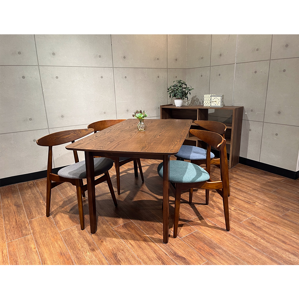 チェアRY54【送料無料】ウォールナット/ダークグリーン | NOCEノーチェ