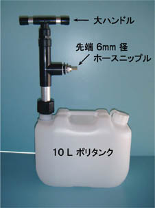 災害・停電・断水時でも RO膜浄水器に手動加圧送水できる手押しポンプ