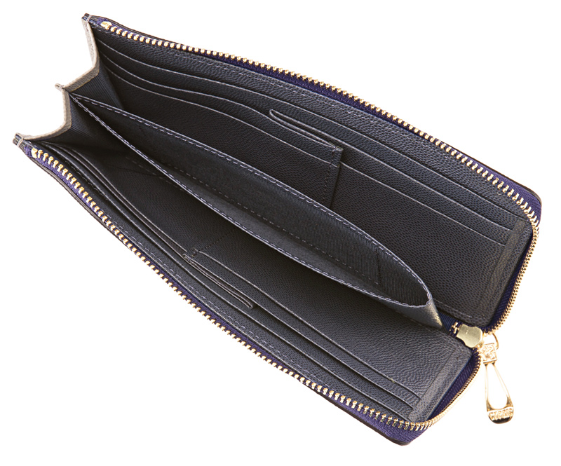 キプリス】コンパクト長財布(L字ラウンドファスナー束入)□グラーノ