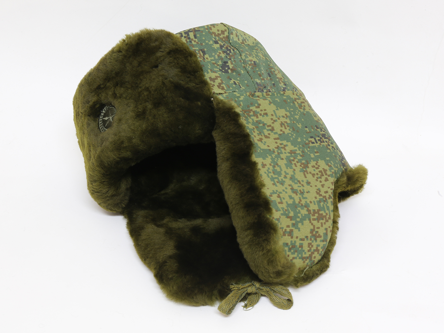 ロシア軍実物 ウシャンカ防寒帽 天然羊毛皮製 ミリタリーショップ 革