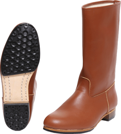 日本陸軍 陸軍航空隊長靴 ミリタリーショップ 革ジャン 中田商店