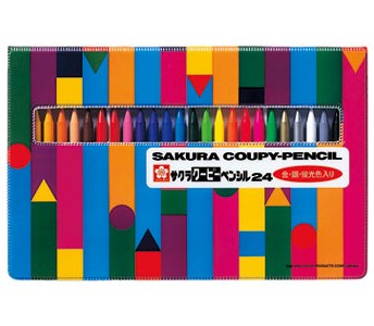サクラクレパス クーピーペンシル24色（ソフトケース入り） FY24R1