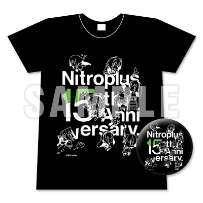 Nitroplus15周年記念Tシャツ＆缶バッジセット｜ニトロプラス NITRO PLUS
