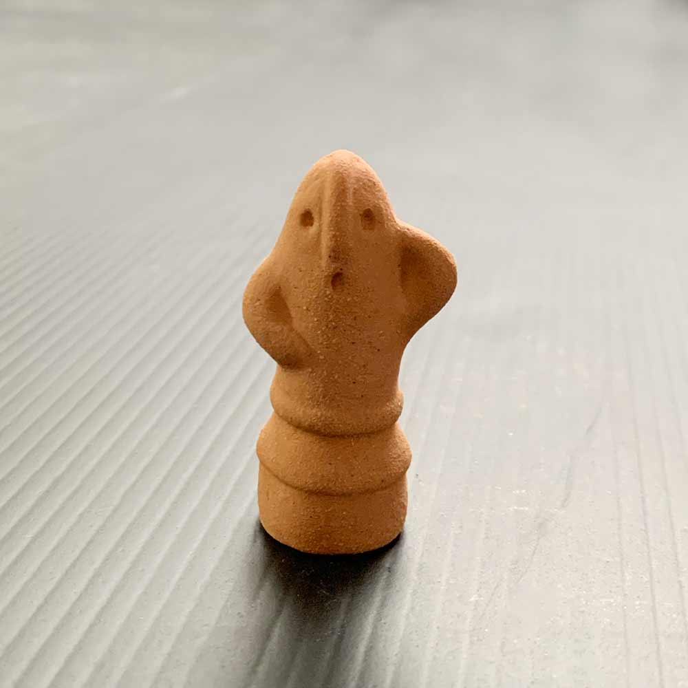 苔盆栽や枯山水と一緒に 盆景 添配 オブジェ 添景 陶器 【はにわ 埴輪