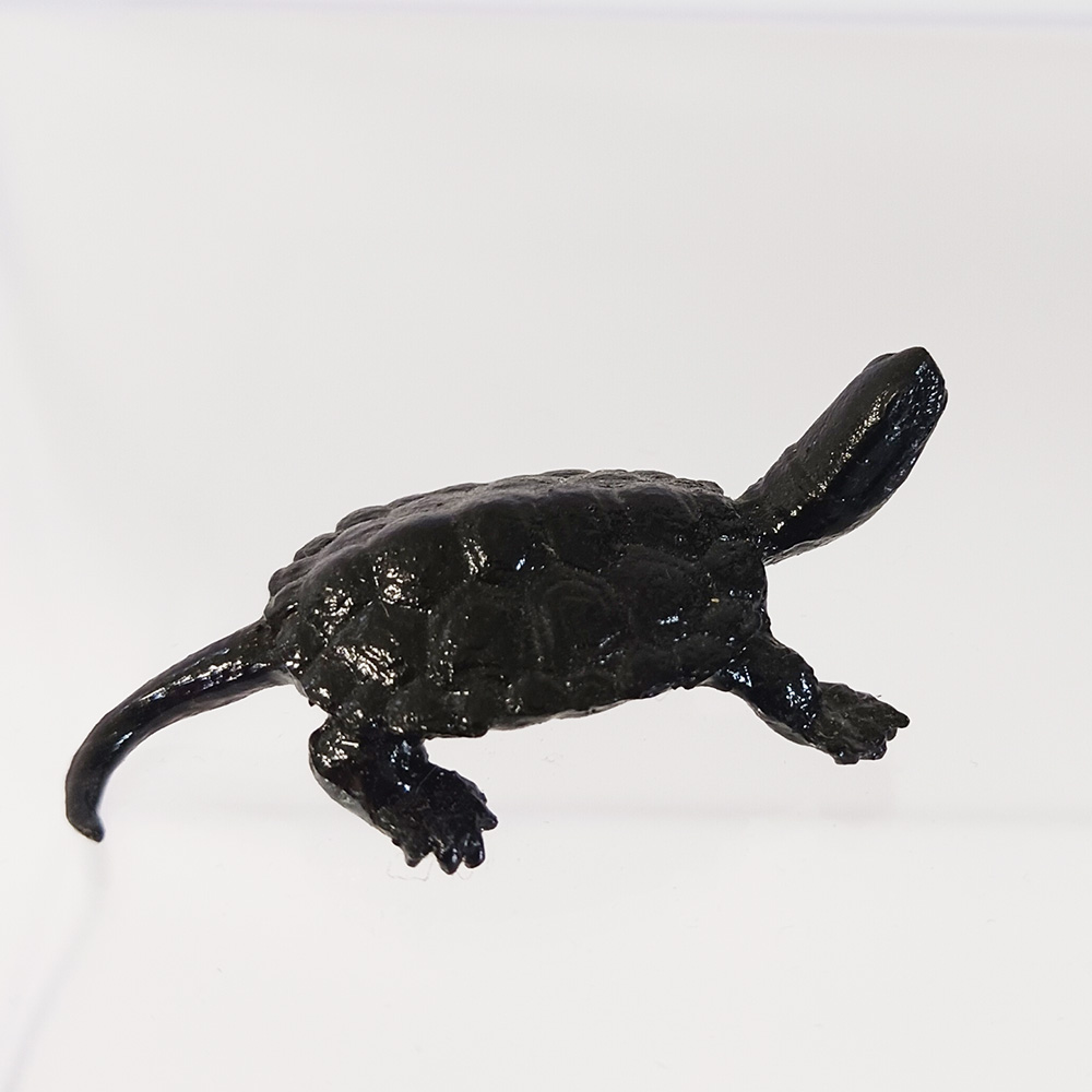 ミニチュア 添配 盆景 蝋型鋳物 銅製 亀（かめ）中サイズ オブジェ 枯山水