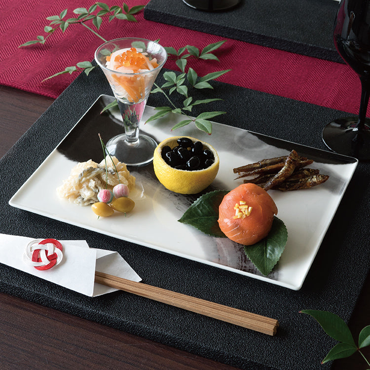 nikko食器｜コシノヒロコ｜浄 JYO 26.5cm長角皿｜墨の瞬｜ニッコー公式