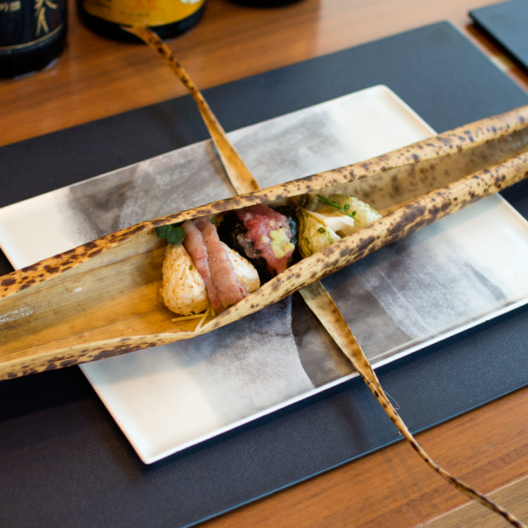 nikko食器｜コシノヒロコ｜霞 KASUMI 26.5cm長角皿2枚組｜墨の瞬